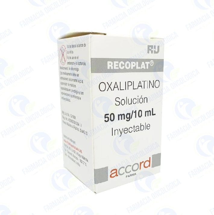 Foto del medicamento Recoplat 50 mg solucion inyectable o Oxaliplatino 50 mg solucion iny en venta