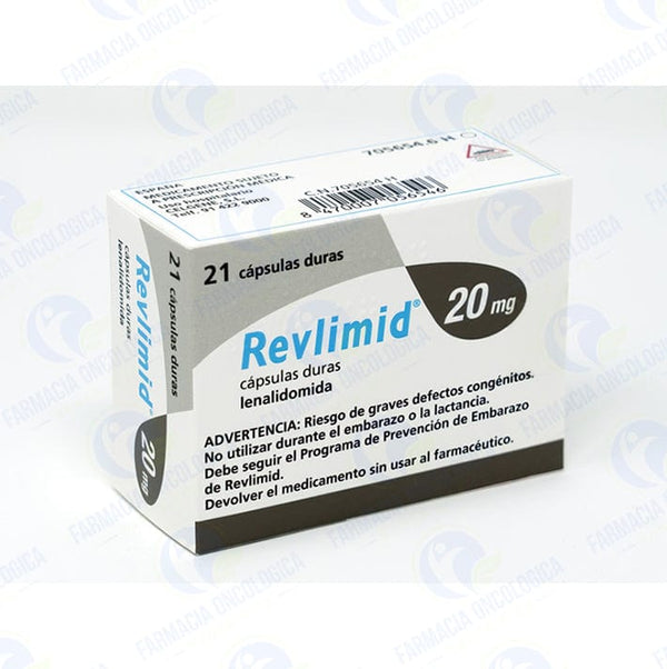 Foto del medicamento Revlimid 20 mg con 21 capsulas o Lenalidomida 20 mg con 21 capsulas en venta