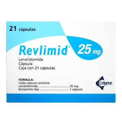 Foto del medicamento Revlimid 25 mg con 21 capsulas o Lenalidomida - Promo caducidad corta en venta
