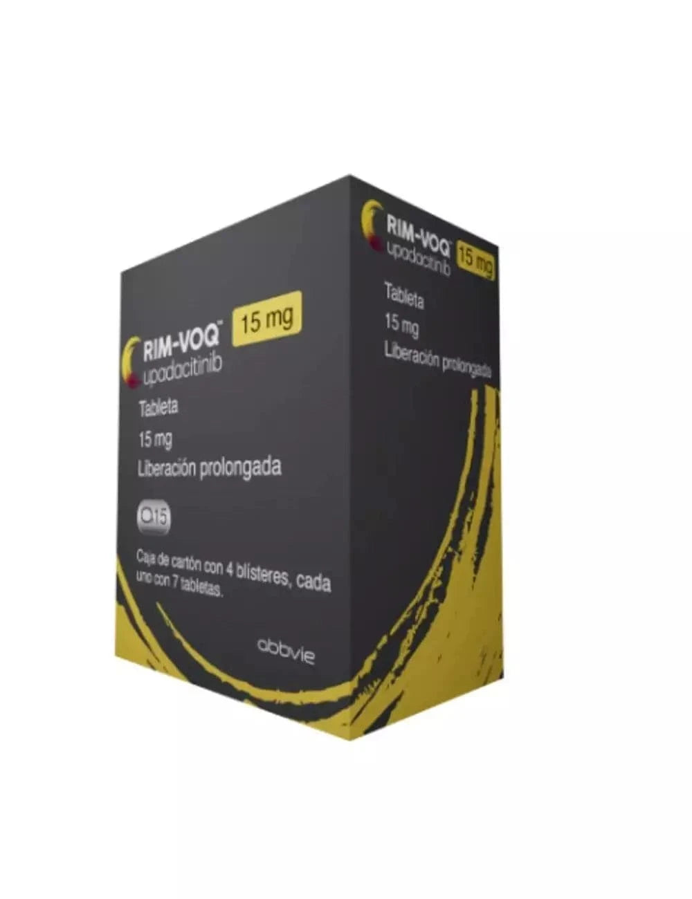 Foto del medicamento RIMoVOQ 15 mg con 28 tabletas - Upadacitinib 15 mg con 28 tabletas en venta