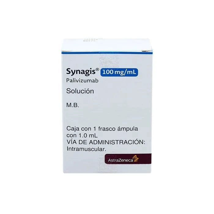 Foto del medicamento Synagis 100 mg solucion inyectable o Palivizumab 100 mg solucion iny en venta