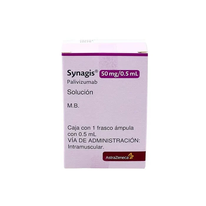 Foto del medicamento Synagis 50 mg solucion inyectable o Palivizumab 50 mg solucion iny en venta
