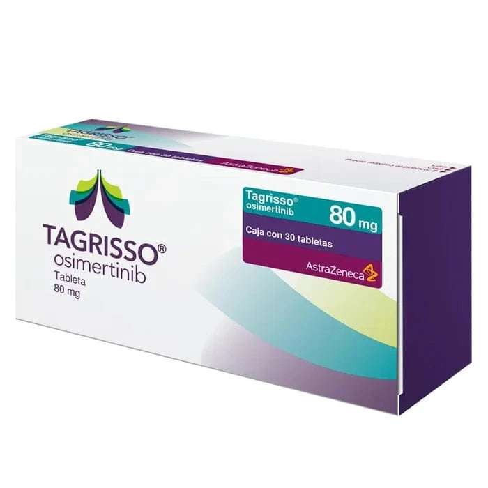 Foto del medicamento Tagrisso 80 mg con 30 tabletas o Osimertinib 80 mg con 30 tabletas en venta
