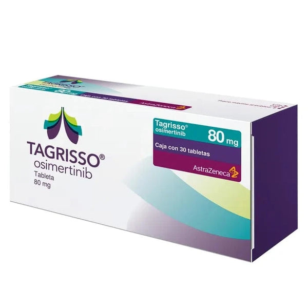 Foto del medicamento Tagrisso 80 mg con 30 tabletas o Osimertinib 80 mg con 30 tabletas en venta
