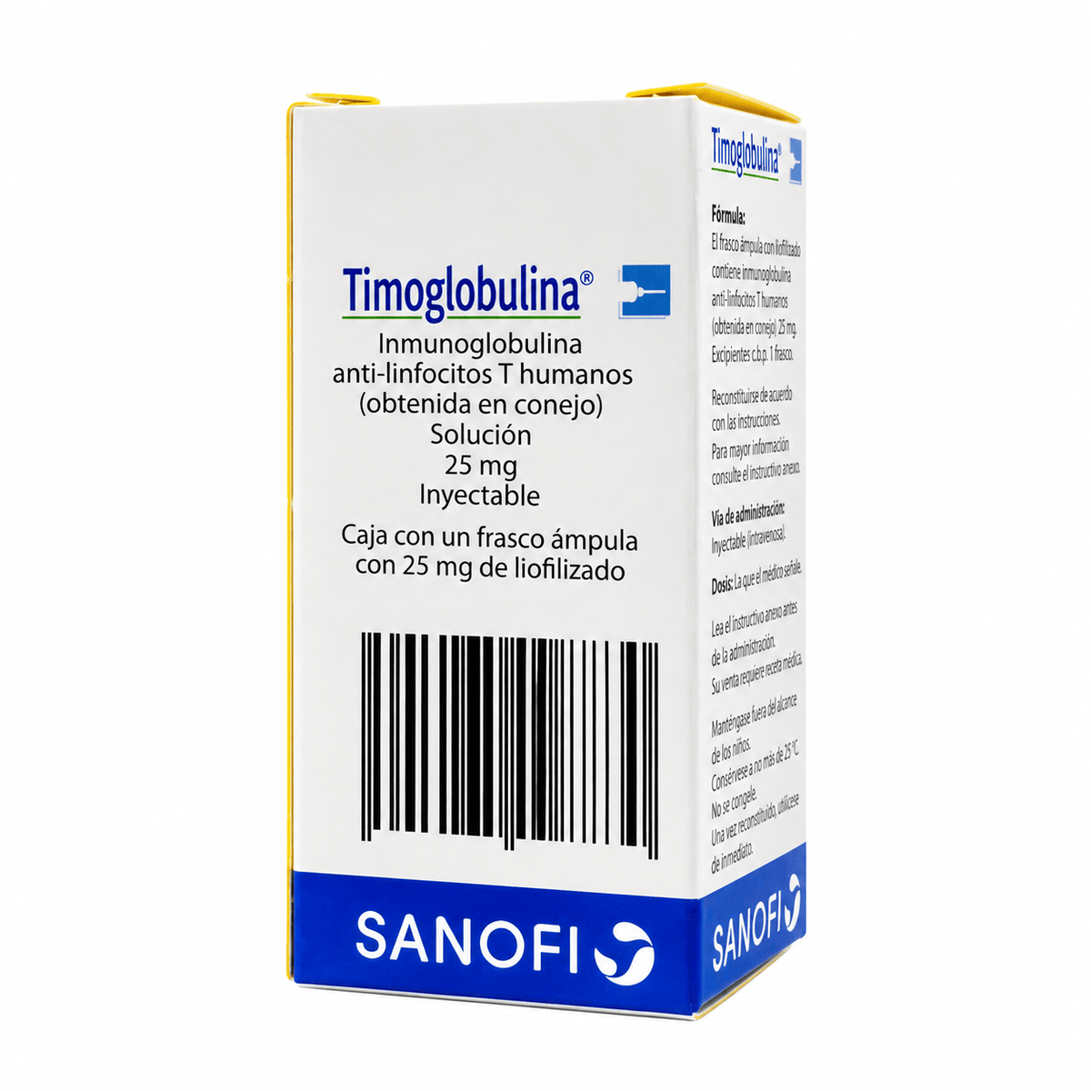 Venta de Timoglobulina 25mg en Farmacia Oncologica Santa Rita.