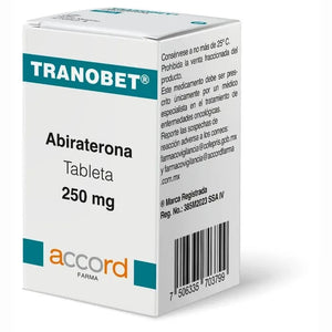 Tranobet 250 mg con 120 tabletas - Abiraterona