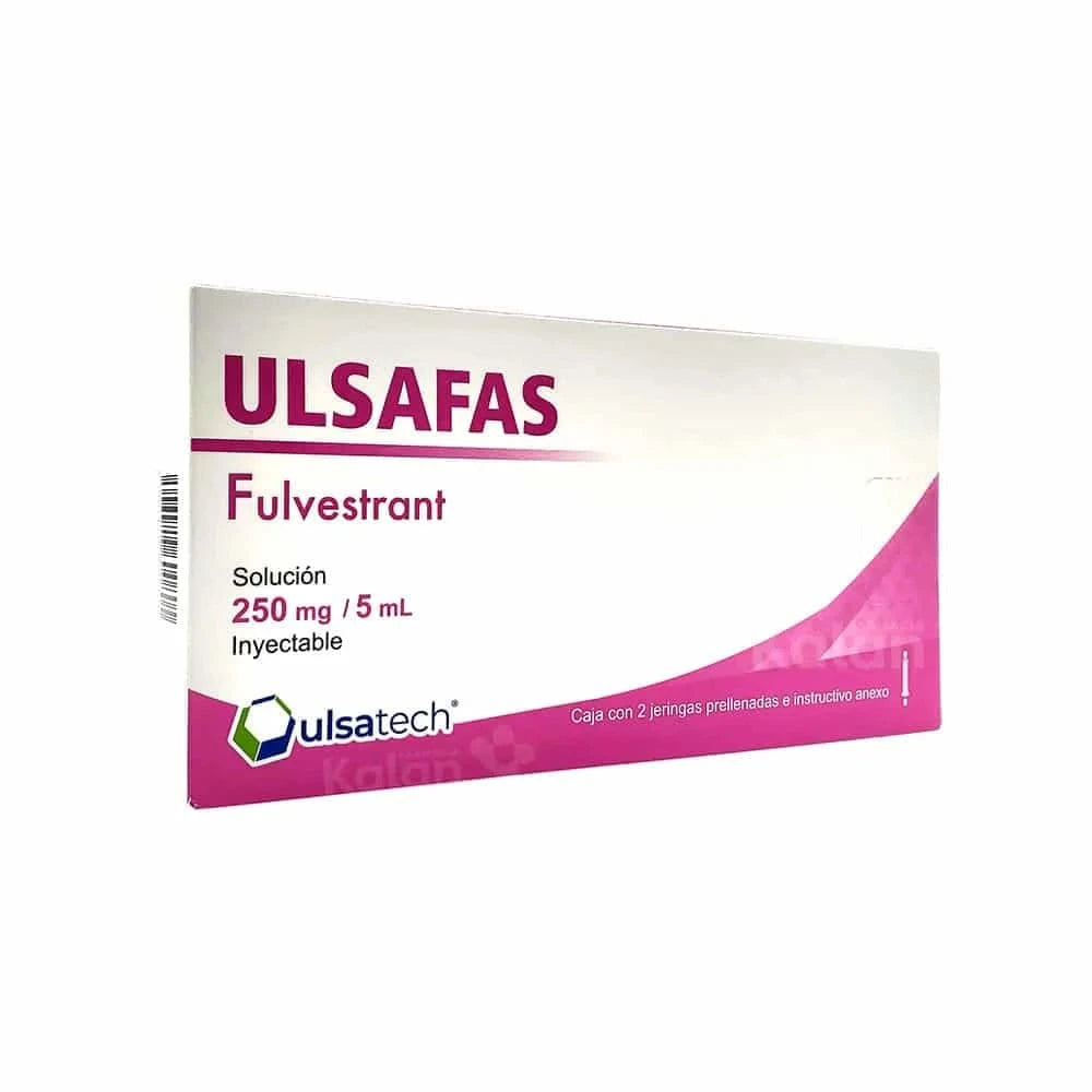 Foto del medicamento Ulsafas 250 mg con 2 jeringas prellenadas o Fulvestrant 250 mg en venta