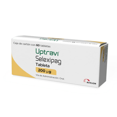 Foto del medicamento Uptravi 200 mcg con 60 tabletas o Selexipag 200 mcg con 60 tabletas en venta