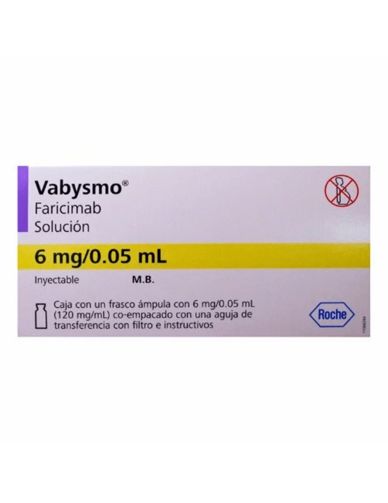 Foto del medicamento Vabysmo 6 mg / 0.05 mL solucion inyectable o Faricimab 6 mg sol iny en venta