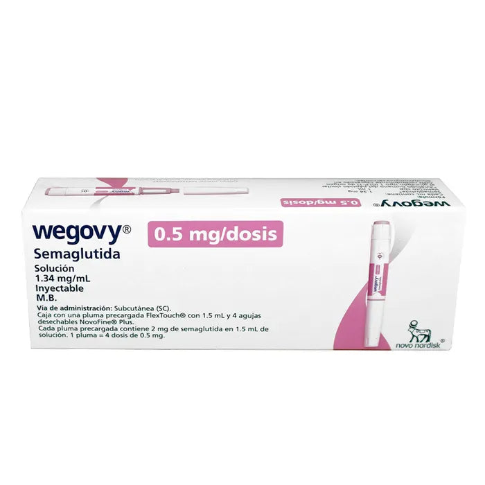 Wegovy 0.5 mg por dosis en venta o Semaglutida 0.5 mg por dosis en venta