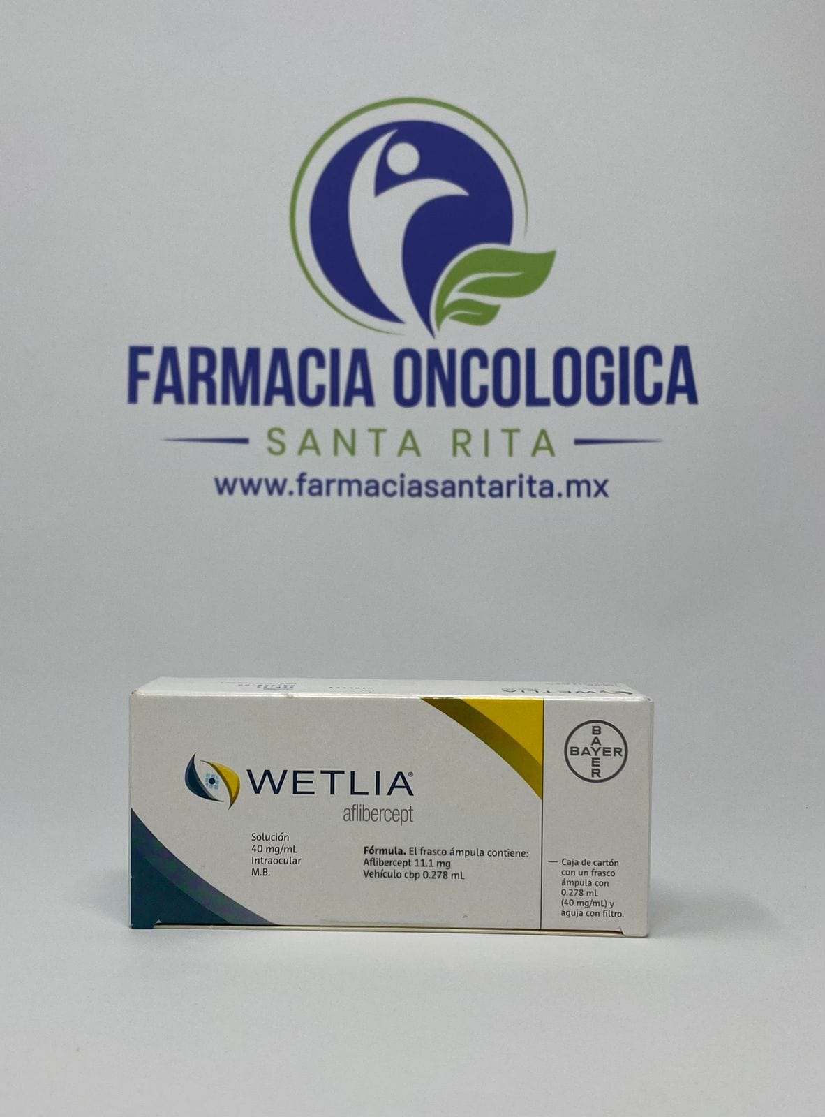 Foto del medicamento Wetlia 40 mg solucion inyectable o Aflibercept 40 mg solucion iny en venta