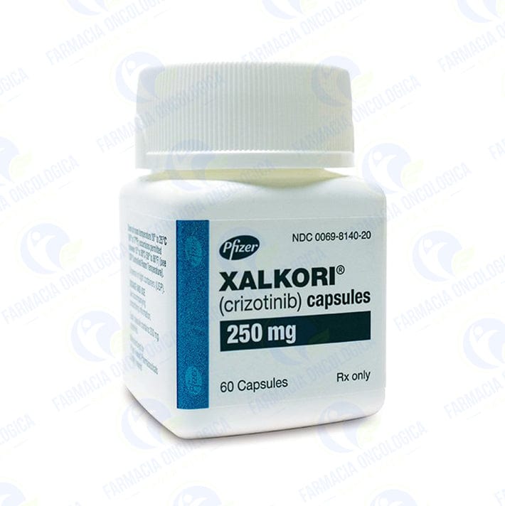 Foto del medicamento Xalkori 200 mg con 60 capsulas o Crizotinib 200 mg con 60 capsulas en venta