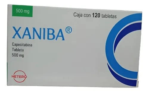 Xaniba 500mg con 120 tabletas (Capecitabina)
