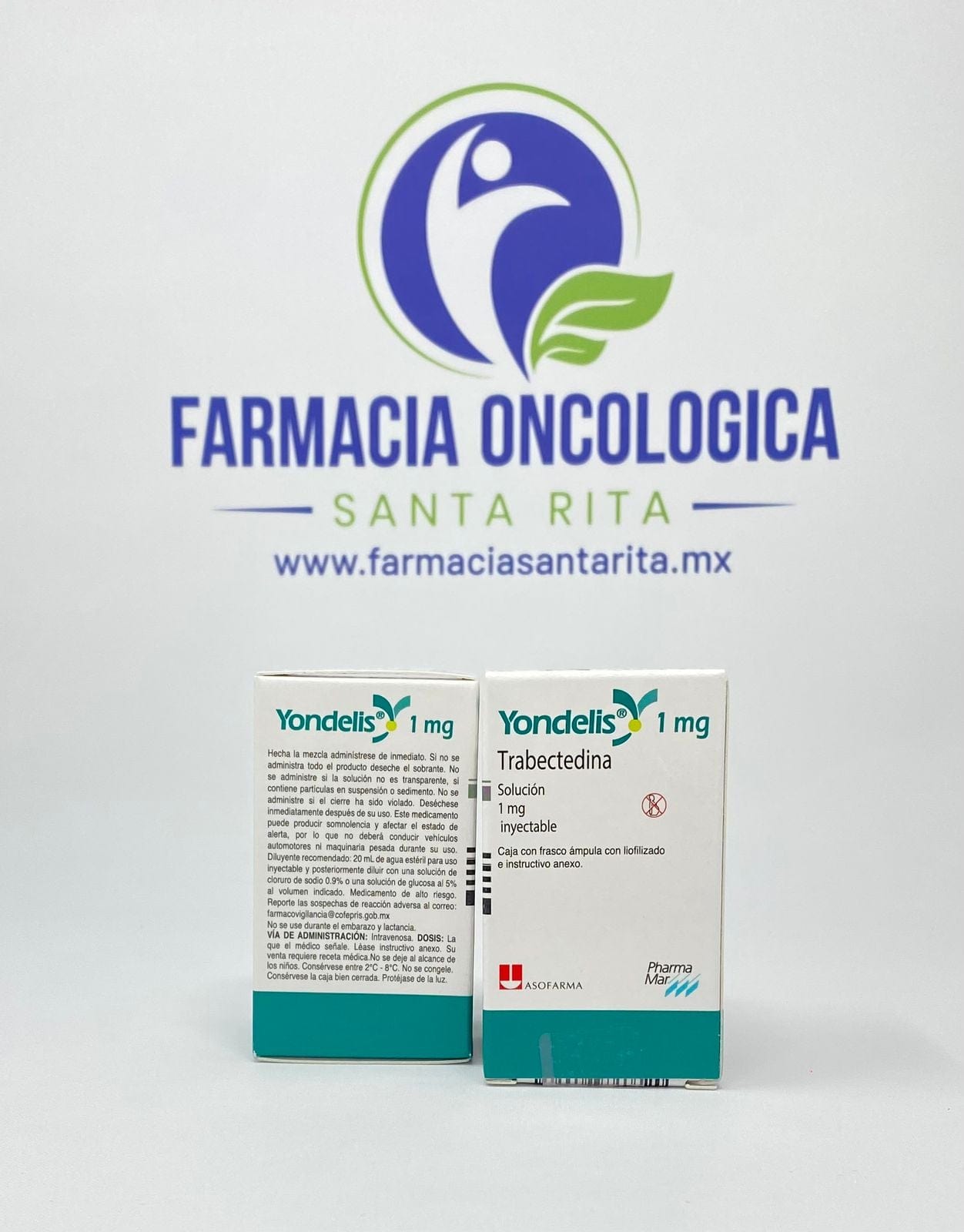 Foto del medicamento Yondelis 1 mg solucion inyectable o Trabectedina en venta