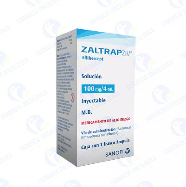 Foto del medicamento ZaltrapZiv 100 mg solucion inyectable o Aflibercept 100 mg sol iny en venta