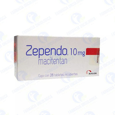 Foto del medicamento Zependo 10 mg con 30 tabletas o Macitentan 10 mg con 30 tabletas en venta