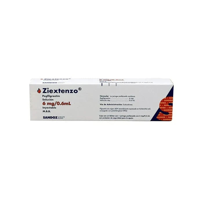 Medicamento Ziextenzo 6 mg solucion inyectable o Pegfilgrastim 6 mg solucion inyectable en venta