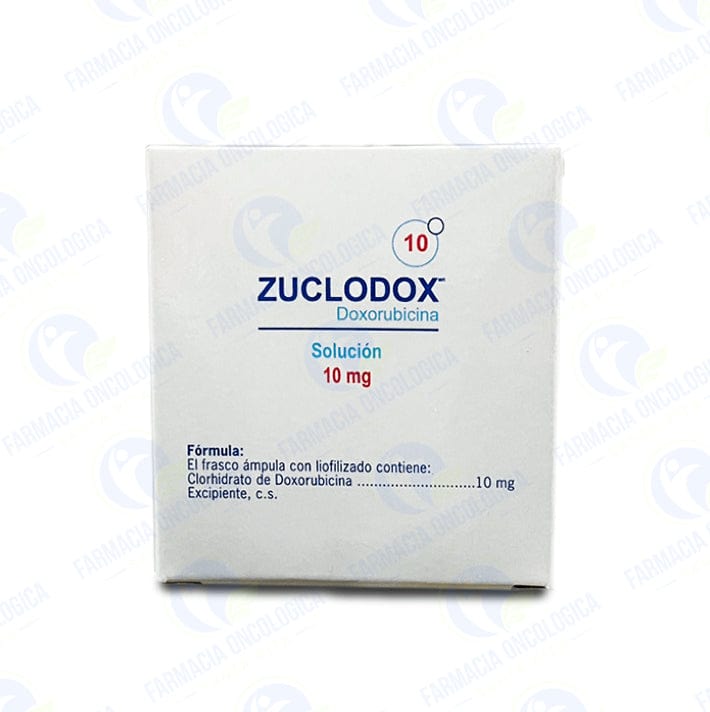 Foto del medicamento Zuclodox 10 mg solucion inyectable o Doxorubicina 10 mg solucion inyectable en venta