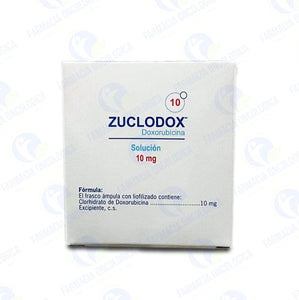 Foto del medicamento Zuclodox 10 mg solucion inyectable o Doxorubicina 10 mg solucion inyectable en venta
