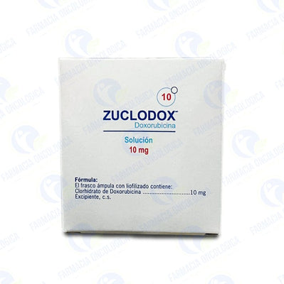 Foto del medicamento Zuclodox 10 mg solucion inyectable o Doxorubicina 10 mg solucion inyectable en venta