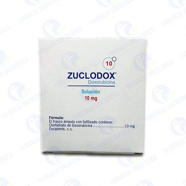 Foto del medicamento Zuclodox 10 mg solucion inyectable o Doxorubicina 10 mg solucion inyectable en venta