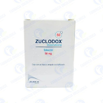 Foto del medicamento Zuclodox 50 mg solucion inyectable o Doxorubicina 50 mg solucion inyectable en venta